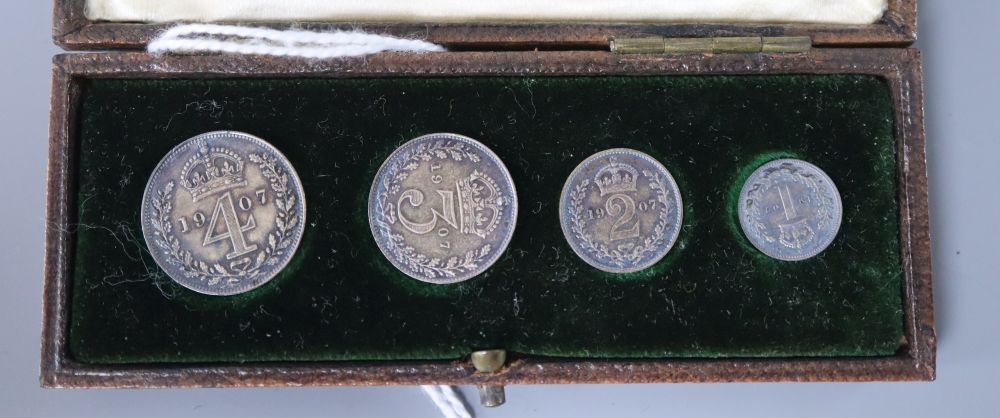 A cased set of Spink & Son Maundy money